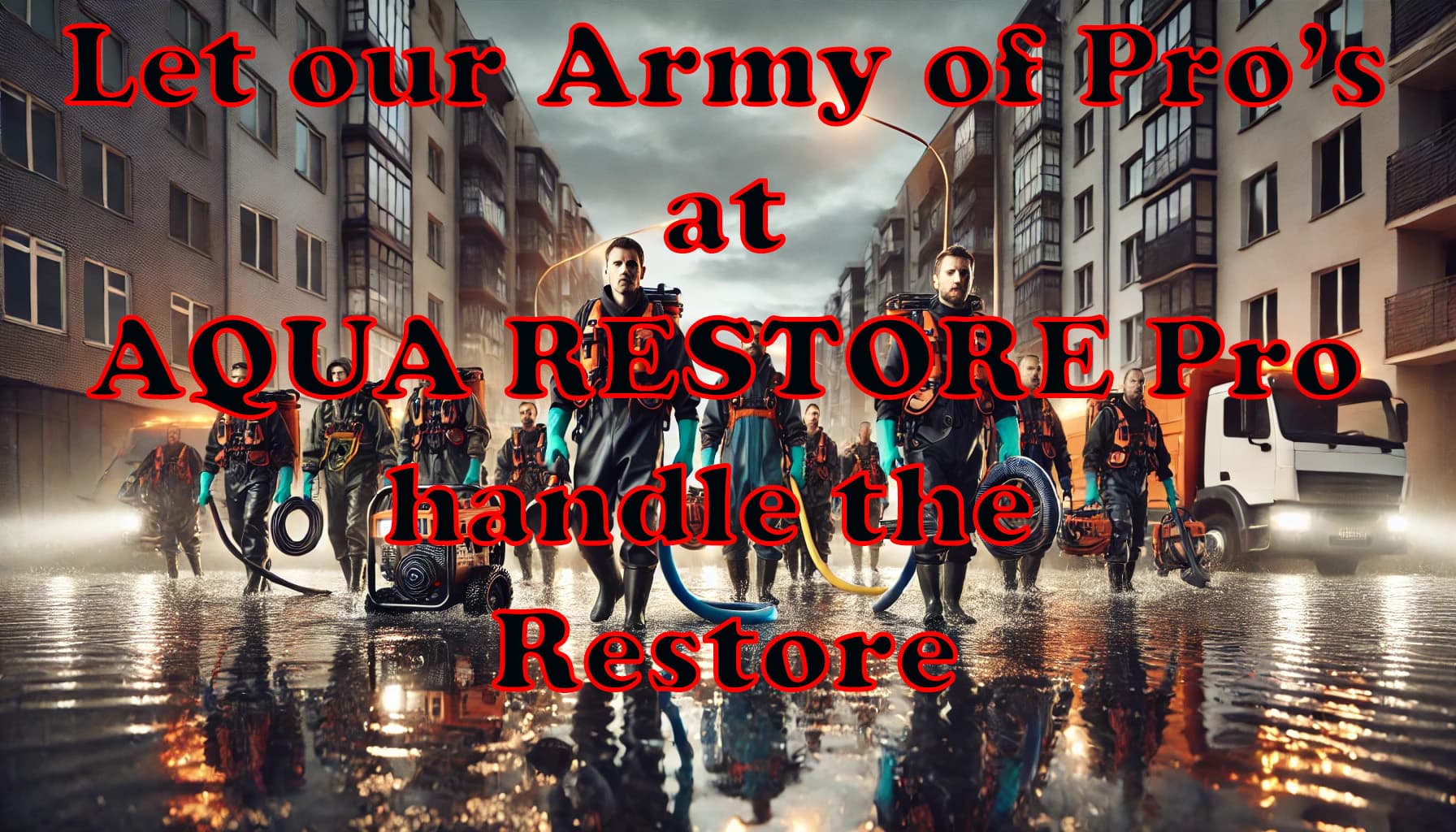 Let our Army of Pro's at Aqua Restore Pro handle the Restore